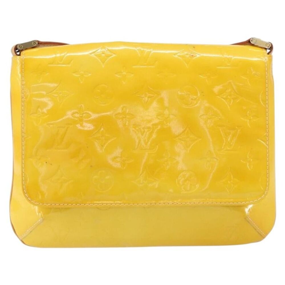 Louis Vuitton Thompson Street Monogram Vernis Yellow Patent_Leather Handbag